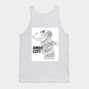 Ohio City Map Tank Top